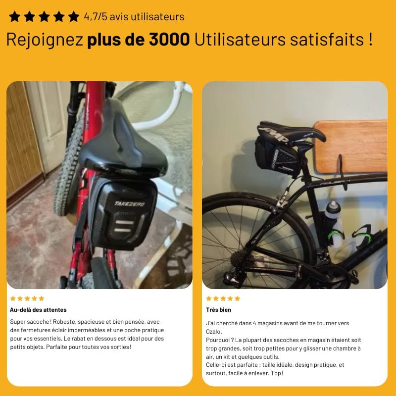 Sacoche selle de vélo ozalo™ avis client 