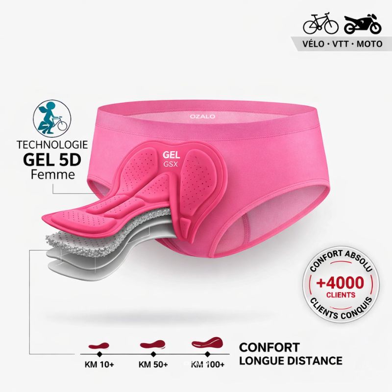 Culotte GSX Gel 5D Ozalo® - Coupe Classique