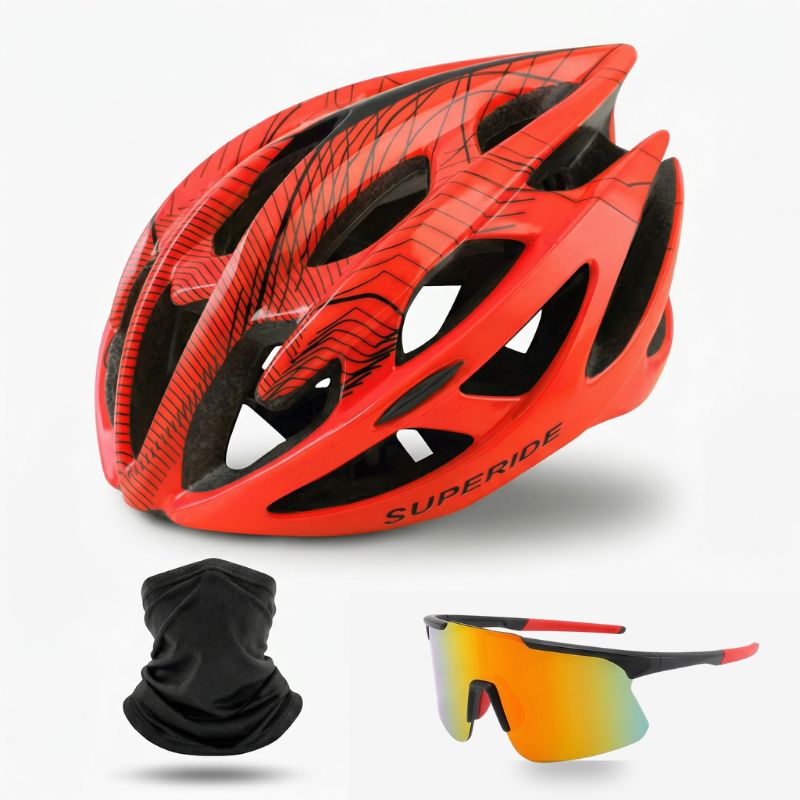 Casque vélo + Lunettes & Tour de cou OFFERTS