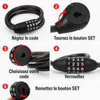 antivol de vélo à code 