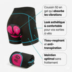 Short cycliste femme Gel 5D Ozalo®