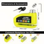 Bloque-disque alarme