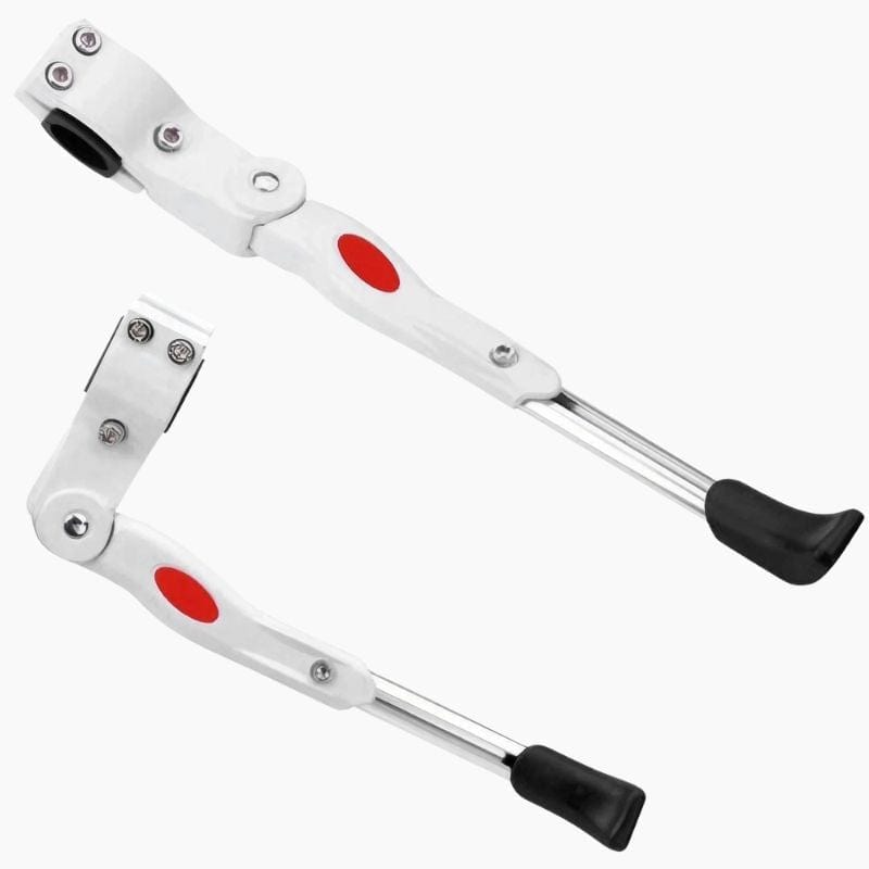 Béquille de vélo  blanche 