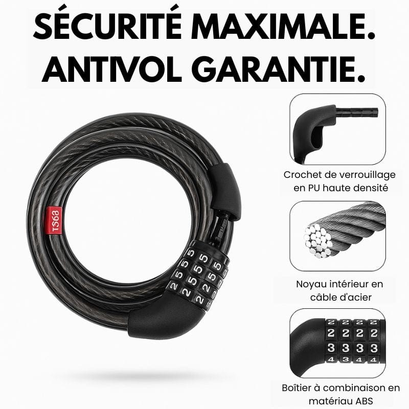 antivol de vélo à code 