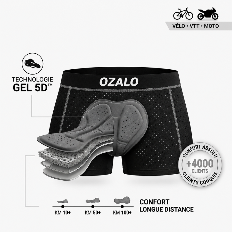 Boxer GSX Gel 5D Ozalo® CLASSIQUE — Gris
