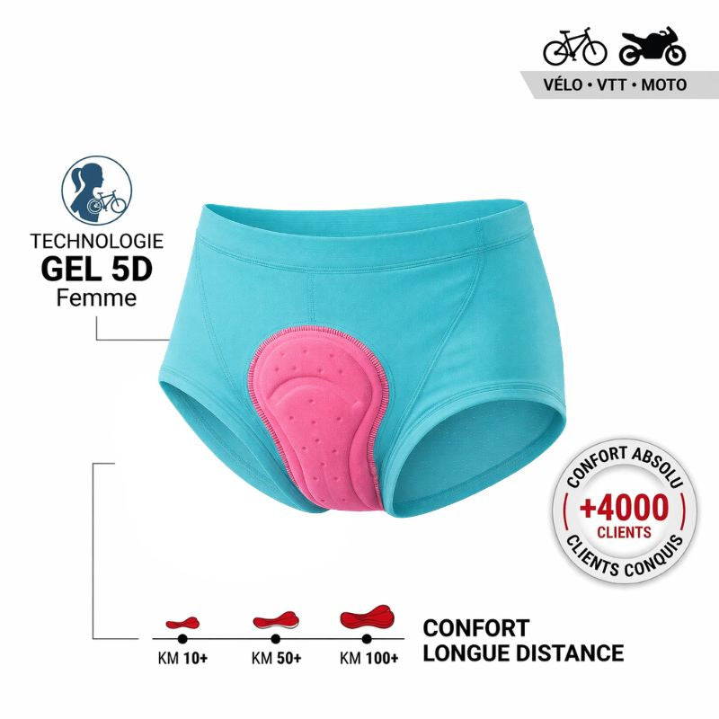 Culotte GSX Gel 5D Ozalo® - Coupe Shorty