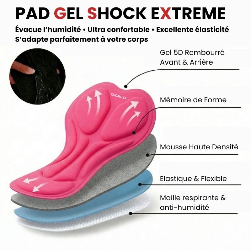 Culotte GSX Gel 5D Ozalo® - Coupe Classique