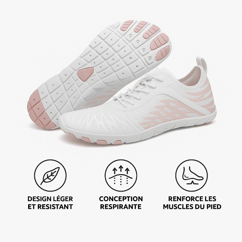 Ozalo™ Chaussures Barefoot blanche