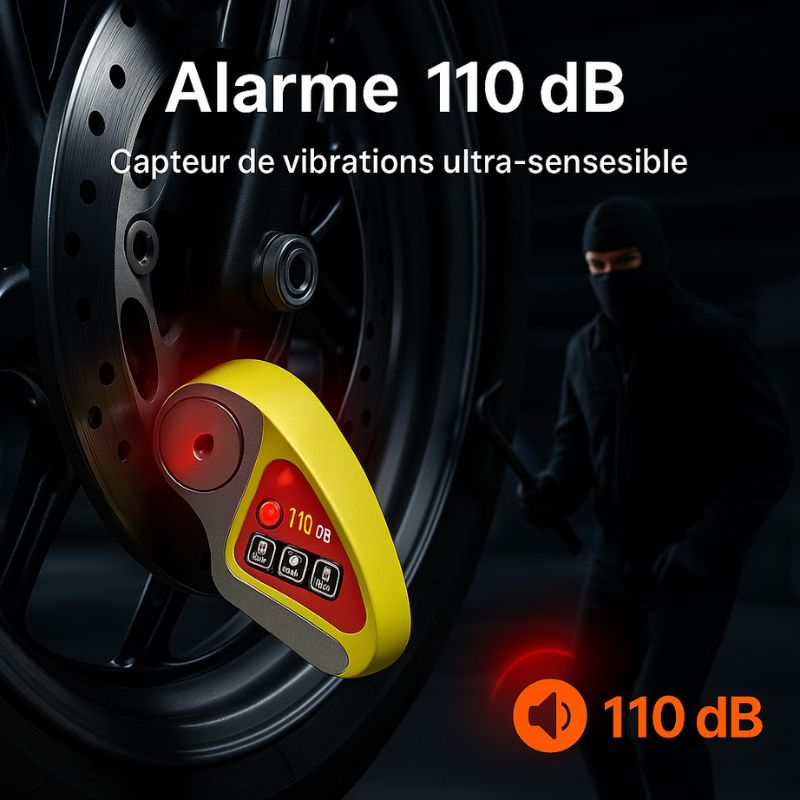 Bloque-disque alarma 110dB Ozalo