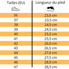 Ozalo™ Chaussures Barefoot guide des tailles 