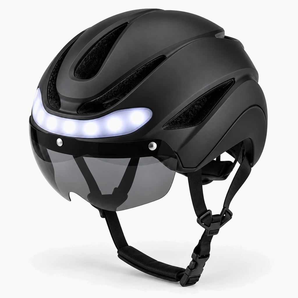 Éclairage avant blanc intégré au casque