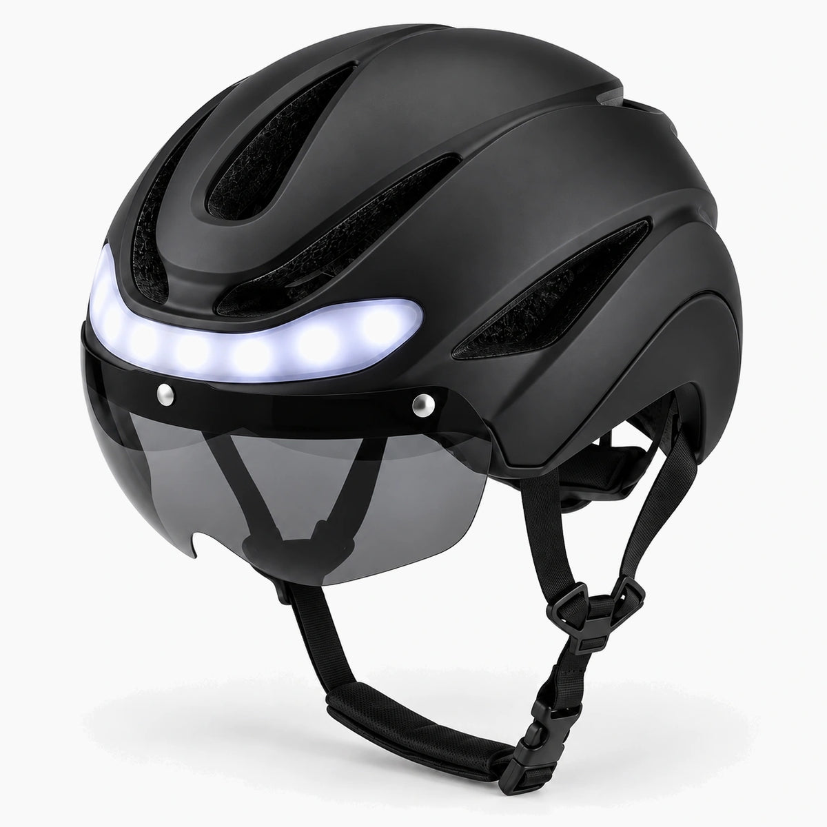 Éclairage avant blanc intégré au casque