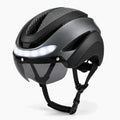 Casque vélo LED titane et noir