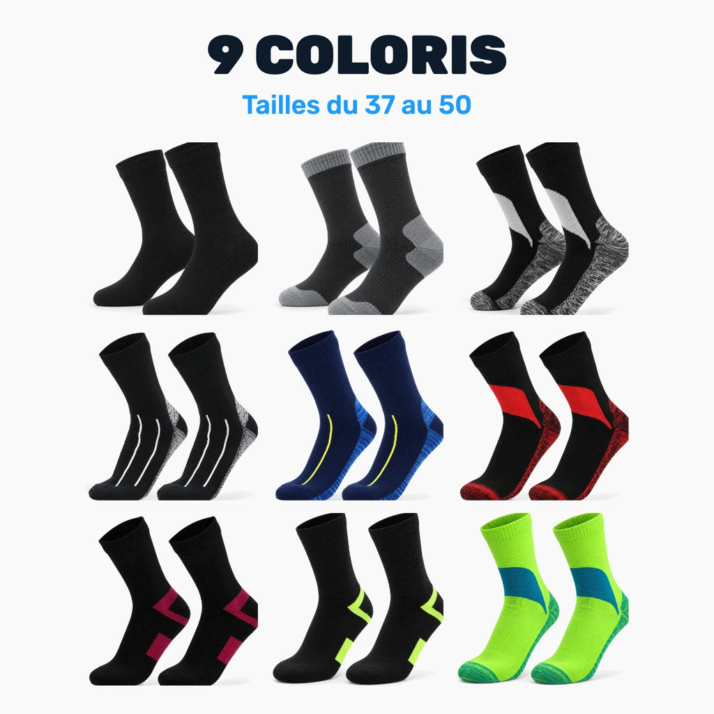 Chaussettes vélo imperméables et chaudes