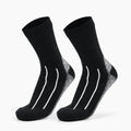 Chaussettes vélo imperméables noir lignes blanches