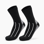Chaussettes vélo imperméables noir lignes blanches