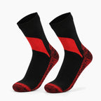 Chaussettes vélo imperméables noir et rouge