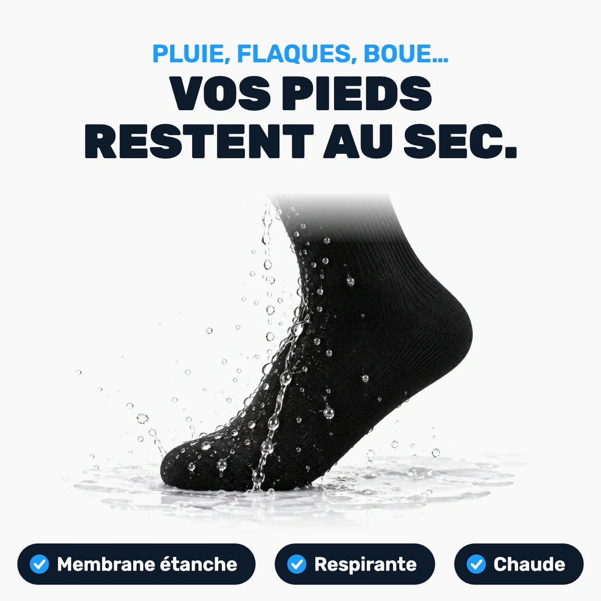 Les pieds secs en arrivant au travail