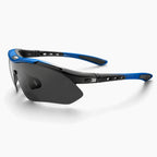 Lunettes vélo polarisées noir et bleu