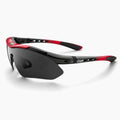 Lunettes vélo polarisées noir et rouge