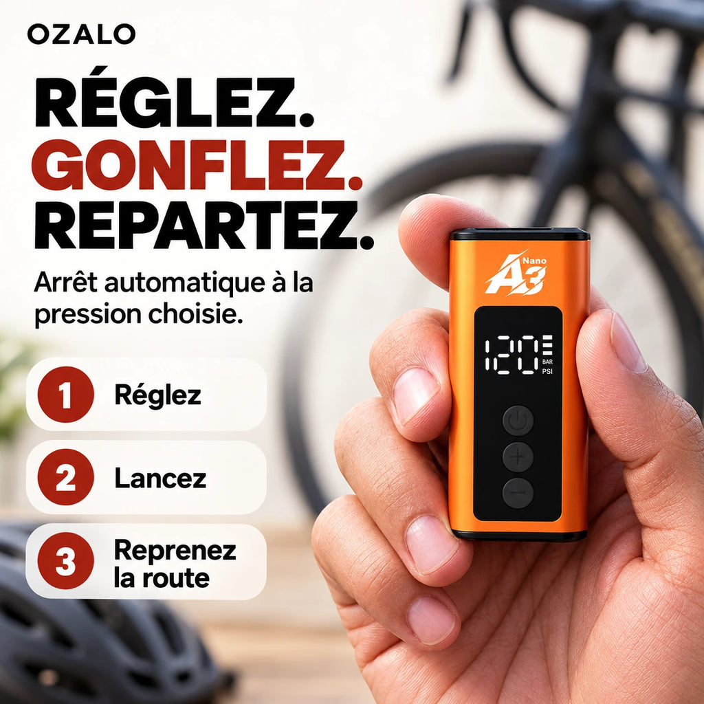 A3Nano – Préréglage et arrêt automatique