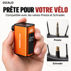 A3Nano – Compatibilité valves Presta et Schrader