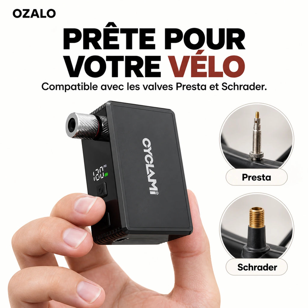 AM6 Pro – Compatible avec les valves Presta et Schrader