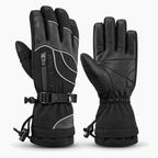 Gants vélo grand froid — manchette longue, doublure polaire et imperméable