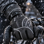 Gants vélo grand froid — manchette longue, doublure polaire et imperméable
