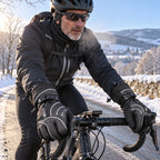 Gants vélo grand froid — manchette longue, doublure polaire et imperméable