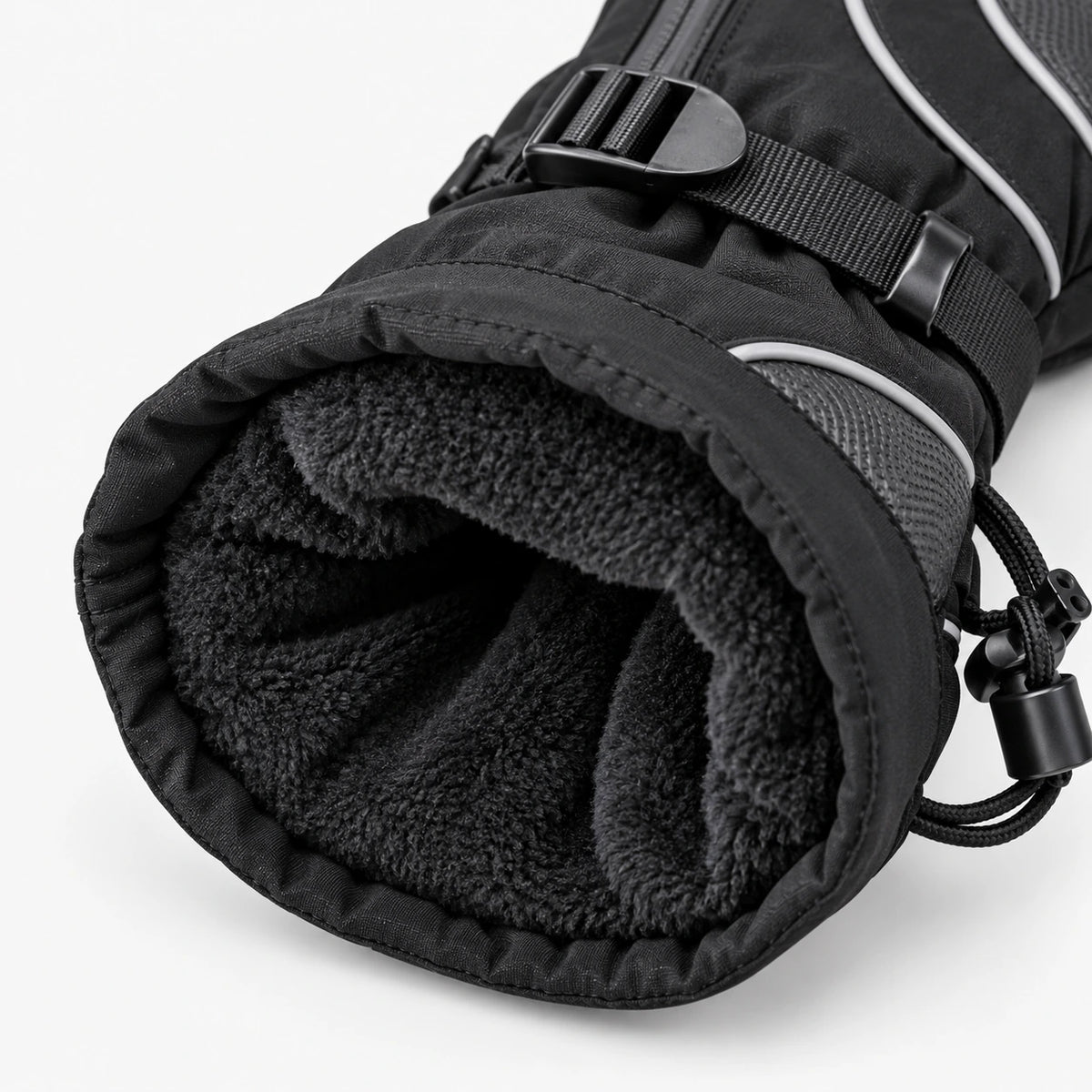 Gants vélo grand froid — manchette longue, doublure polaire et imperméable
