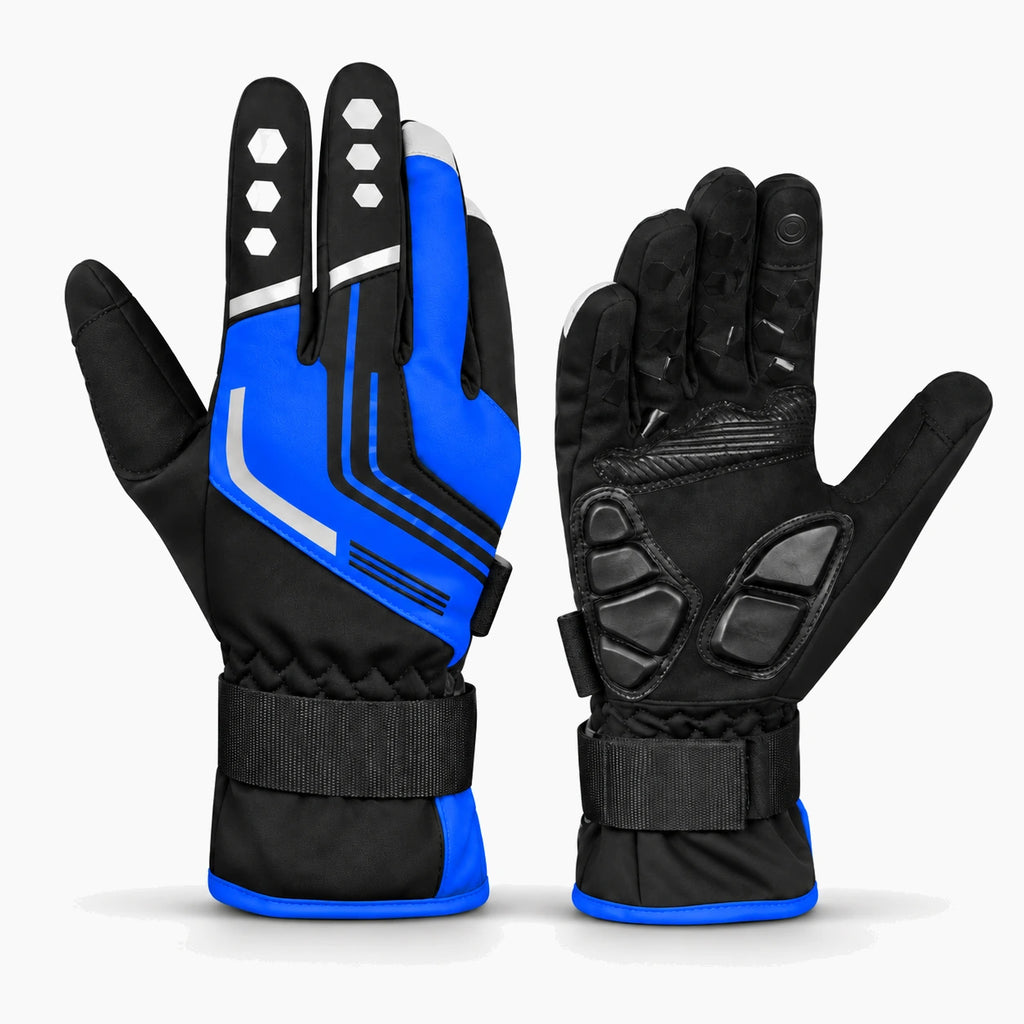 Gants vélo hiver gel 5 mm — imperméables, tactiles et réfléchissants