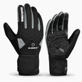 Gants vélo hiver rembourrés gel — coupe-vent, imperméables et tactiles