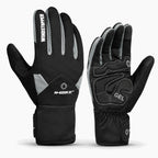 Gants vélo hiver rembourrés gel — coupe-vent, imperméables et tactiles