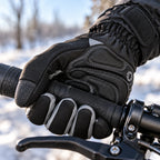 Gants vélo hiver rembourrés gel — coupe-vent, imperméables et tactiles