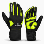 Gants vélo hiver rembourrés gel — coupe-vent, imperméables et tactiles