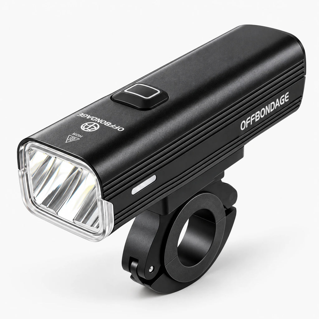 Phare vélo avant LED 1000 lumens rechargeable USB-C — batterie externe 4500 mAh