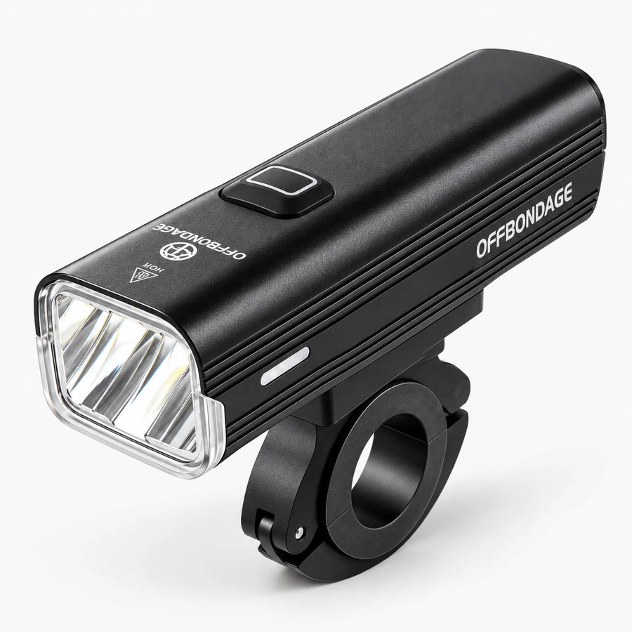 Phare vélo avant LED 1000 lumens rechargeable USB-C — batterie externe 4500 mAh
