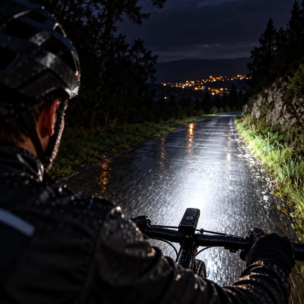 Phare vélo avant LED 1000 lumens rechargeable USB-C — batterie externe 4500 mAh